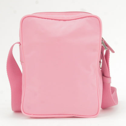 Prada Nylon Leather Shoulder Bag Pouch Purse Pink  BT0169