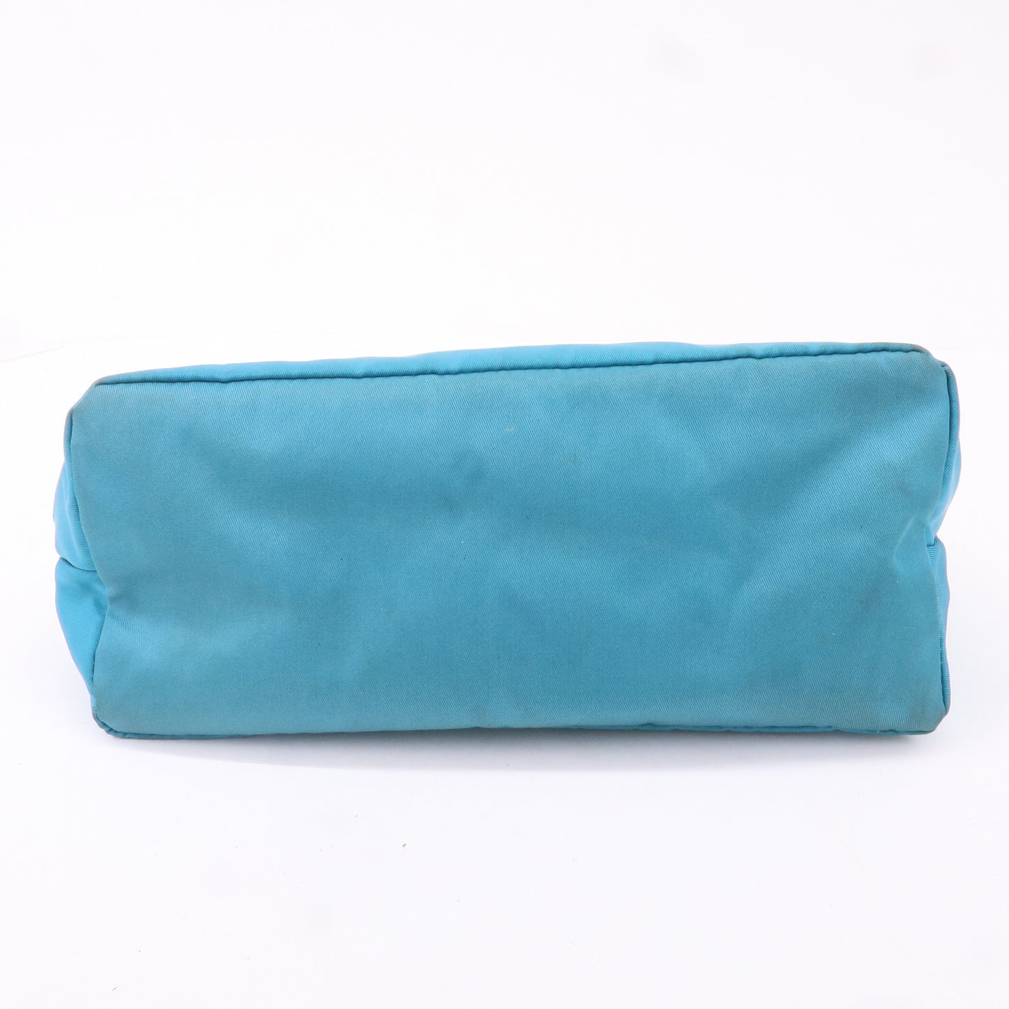 Prada Nylon Leather Shoulder Bag Pouch Turquoise blue 1N1413