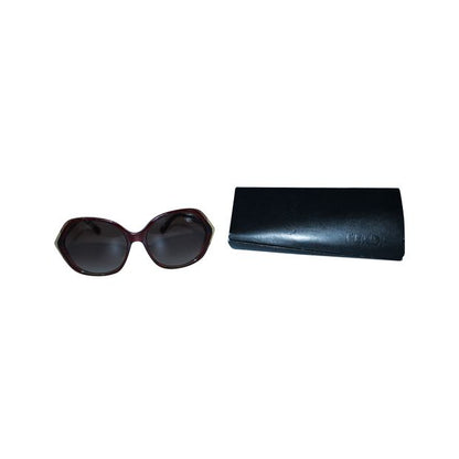 FENDI Round Brown And Gold Sunglasses