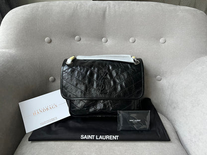 Yves Saint Laurent (YSL) Black Medium Niki Chain Bag