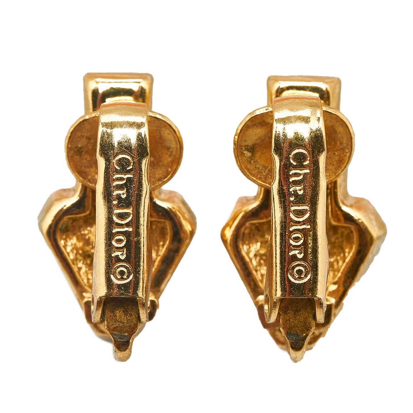 DIOR Gold-Tone Clip-On Earrings Costume Earrings