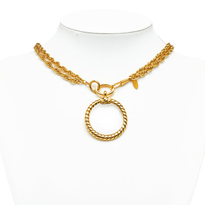 CHANEL Pendant Necklace Costume Necklace