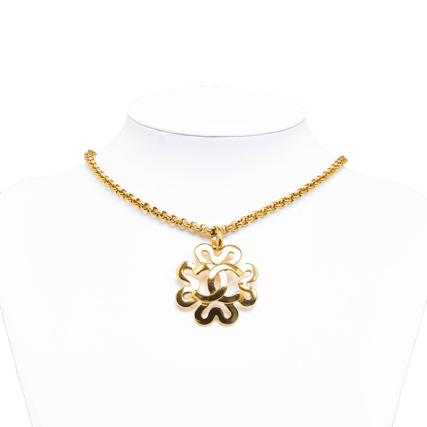 CHANEL CC Pendant Necklace Costume Necklace