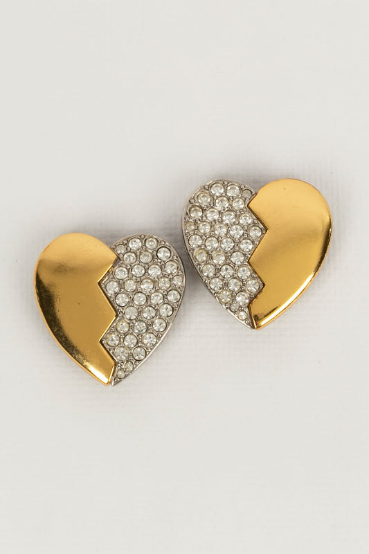 Boucles d'oreilles coeur Yves Saint Laurent