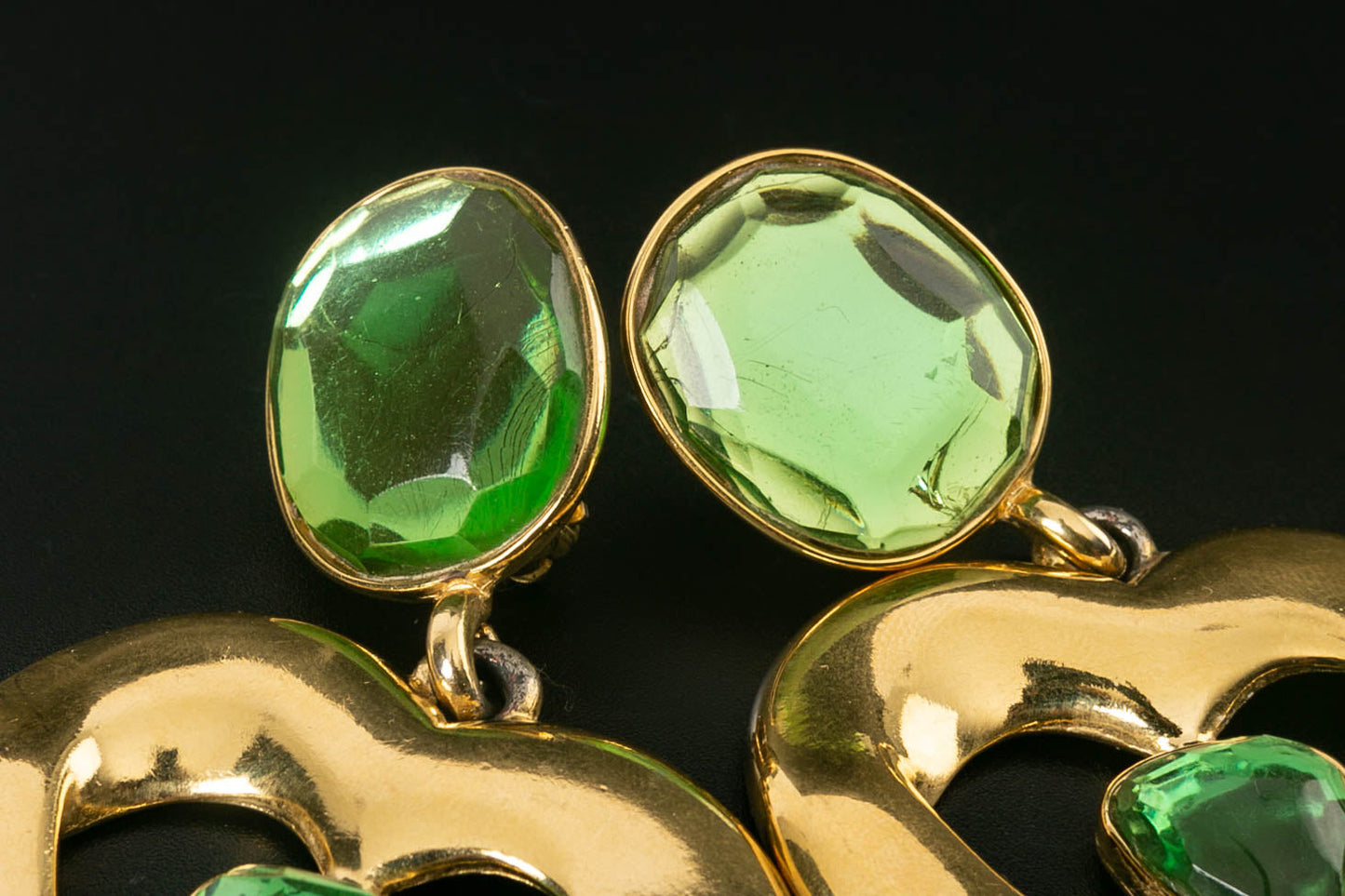 Boucles d'oreilles coeurs Yves Saint Laurent