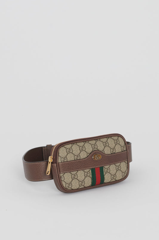 Gucci Monogram Canvas Ophidia Belt Bag