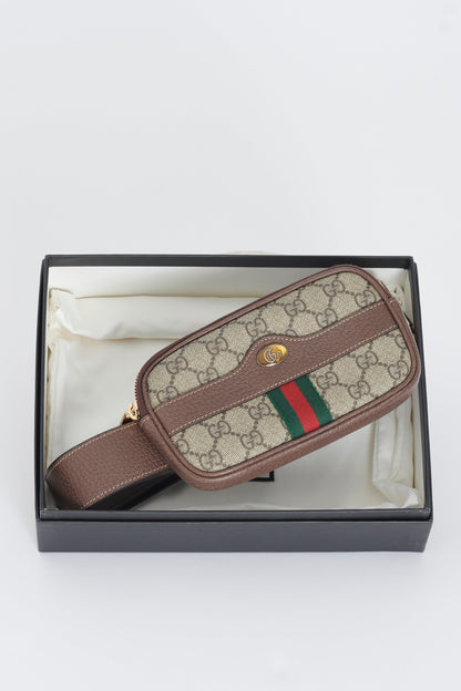 Gucci Monogram Canvas Ophidia Belt Bag