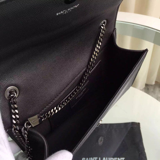 Yves Saint Laurent So Black Medium Monogram Satchel