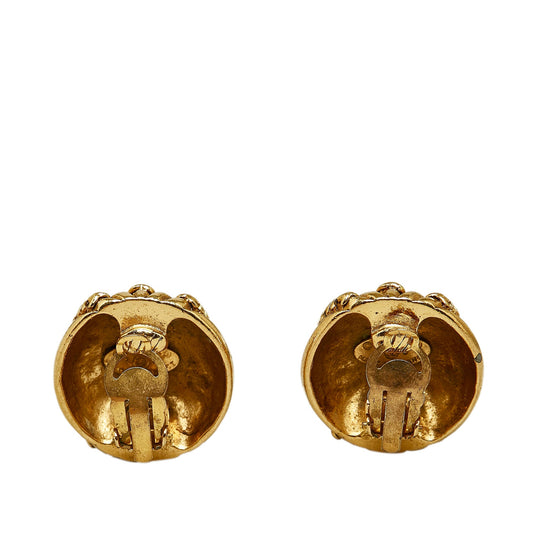 CHANEL CC Clip-On Earrings Costume Earrings