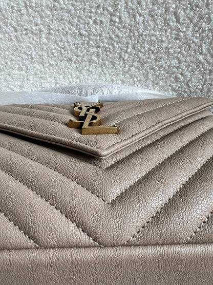 Yves Saint Laurent (YSL) Beige Medium College