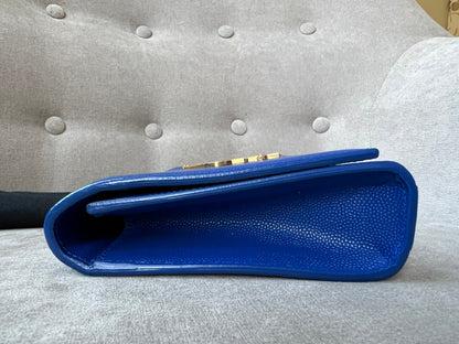 Yves Saint Laurent (YSL) Blue Cassandre Clutch