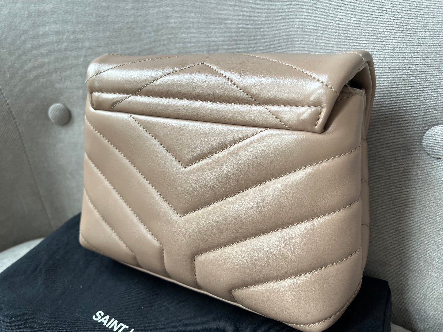 Yves Saint Laurent (YSL) Beige Toy Lou Lou