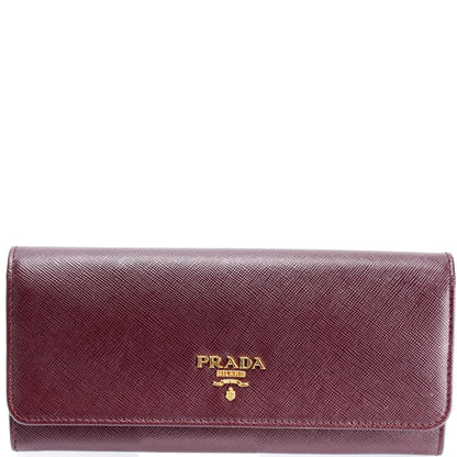 Prada Saffiano Snap Wallet