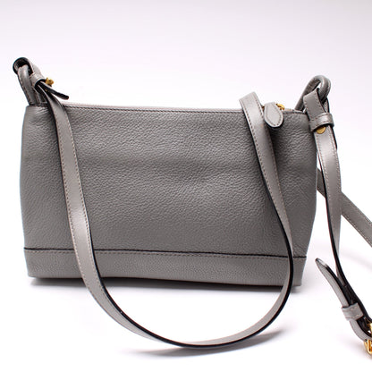 Prada Vitello Daino Leather Flap/Zip Crossbody