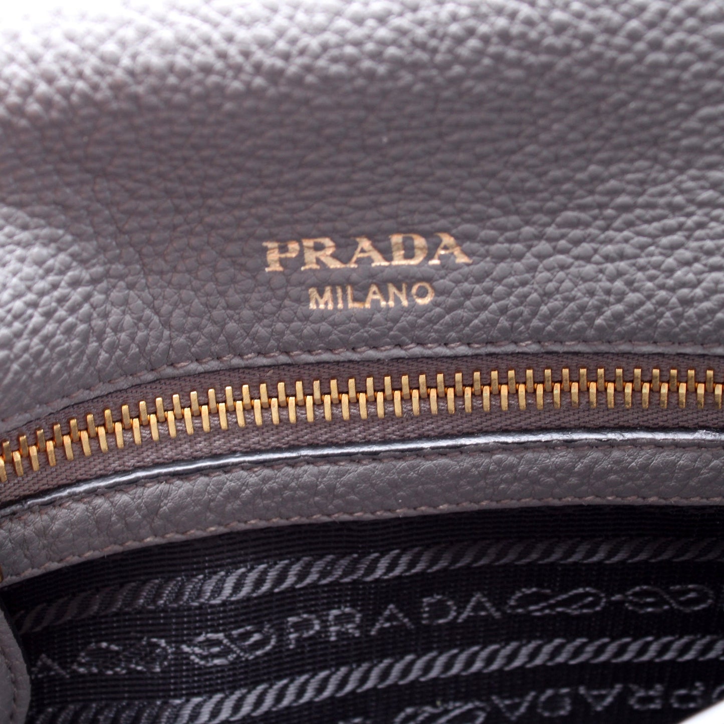 Prada Vitello Daino Leather Flap/Zip Crossbody