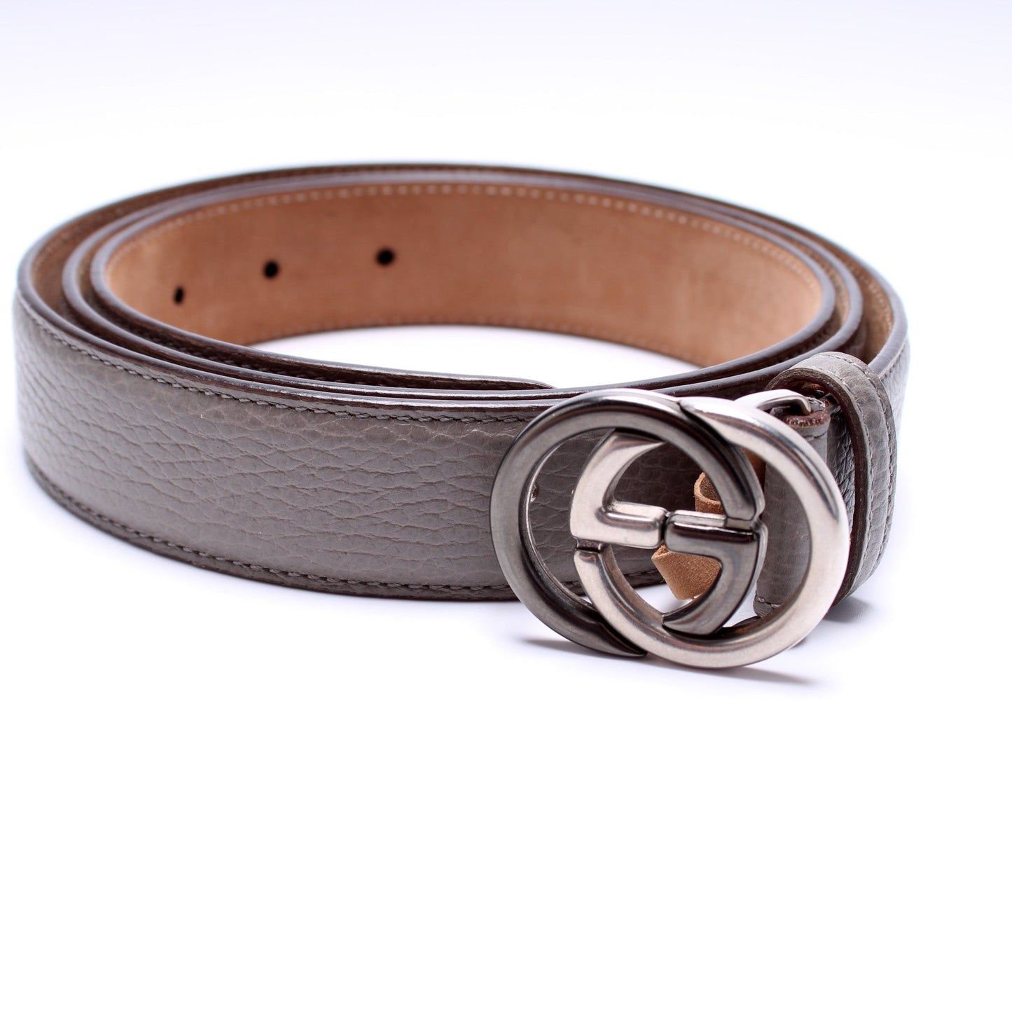 Gucci Interlocking G Leather Belt Size 115/46