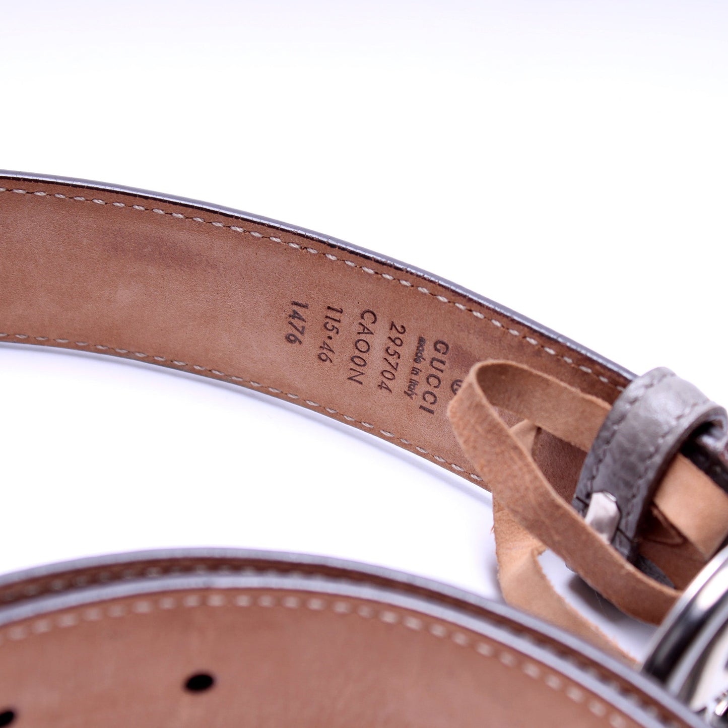 Gucci Interlocking G Leather Belt Size 115/46