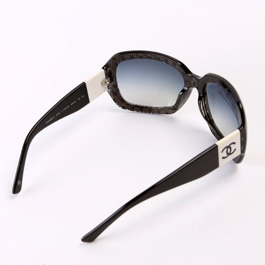 Chanel CC Lace Efect Acetate Sunglasses