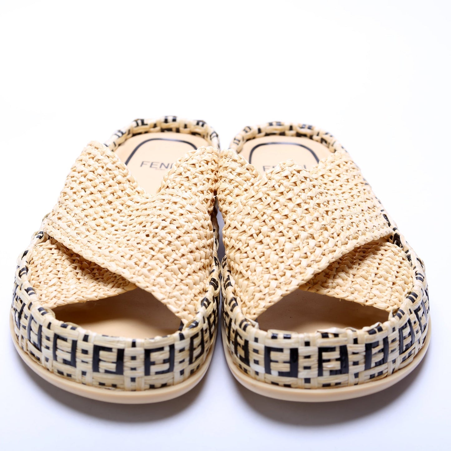 RaFendiia/Rattan Slides Size 36