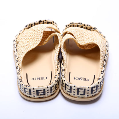 RaFendiia/Rattan Slides Size 36