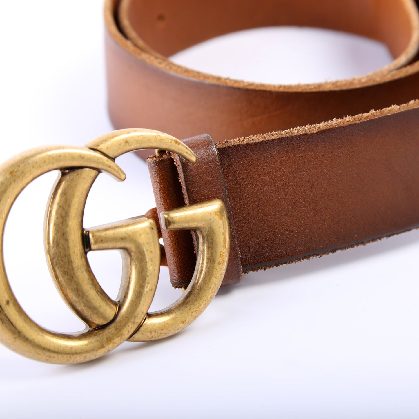 Gucci Wide Leather Belt Size 85/34 409416