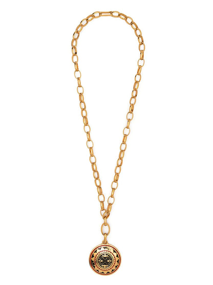 CHANEL Medallion Chain Necklace