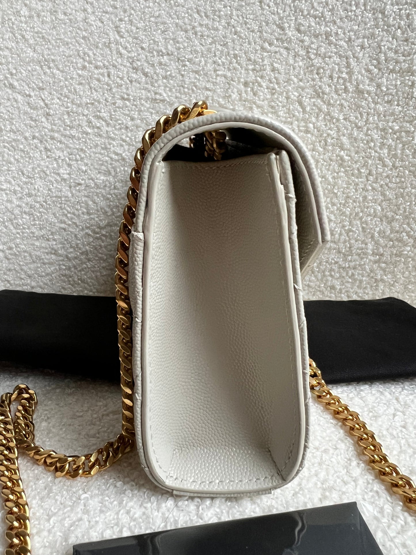 Yves Saint Laurent (YSL) Blanc Vintage Small Envelope Bag