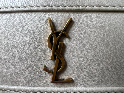 Yves Saint Laurent (YSL) Blanc Vintage Victoire Camera Bag