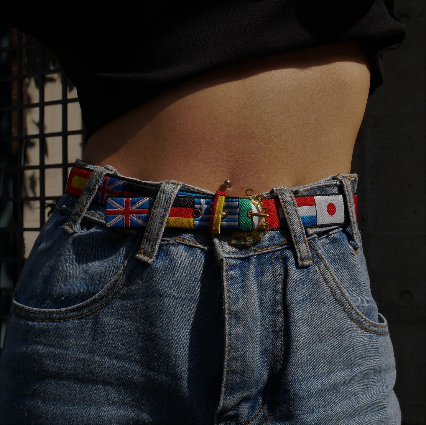 CHANEL 1995 Cruise National Flag Belt #70 ao31715