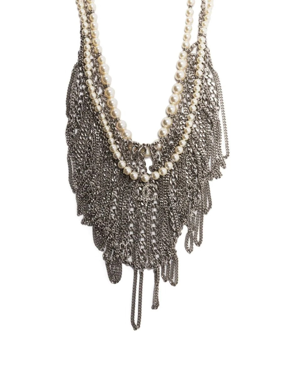 CHANEL Pearl Chain-Detailed Necklace