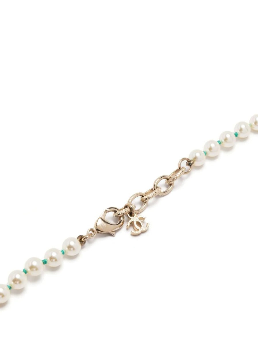 CHANEL Long Pearl Necklace