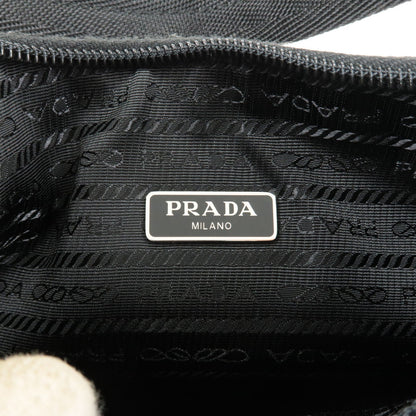 Prada Re Edition Nylon Hand Bag Pouch Black NERO 1NE515