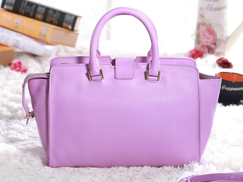 Yves Saint Laurent Cabas Chyc Original Leather Tote Light Purple