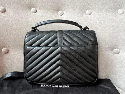 Yves Saint Laurent (YSL) Black Medium College