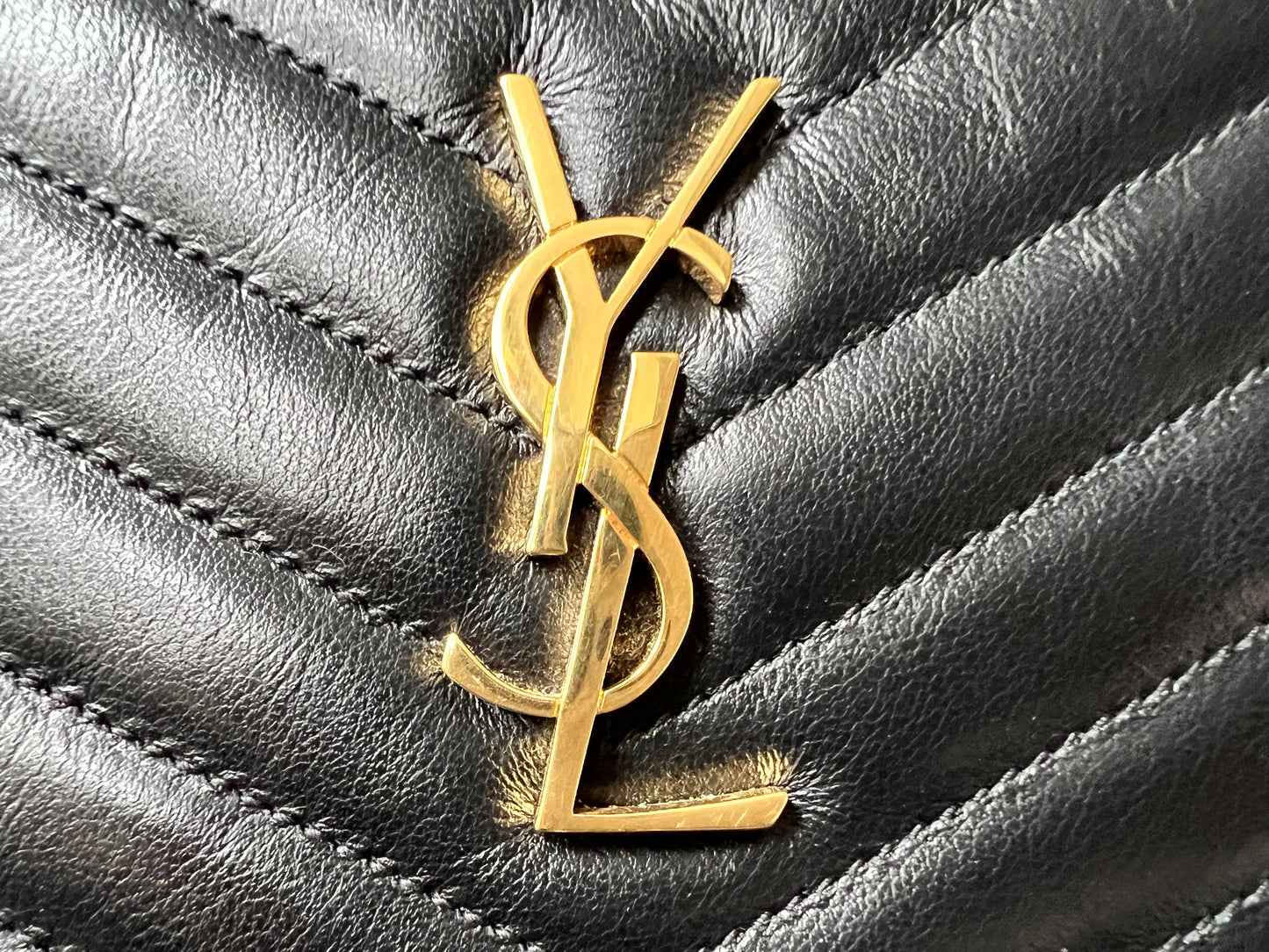 Yves Saint Laurent (YSL) Black Monogram Clutch Pouch