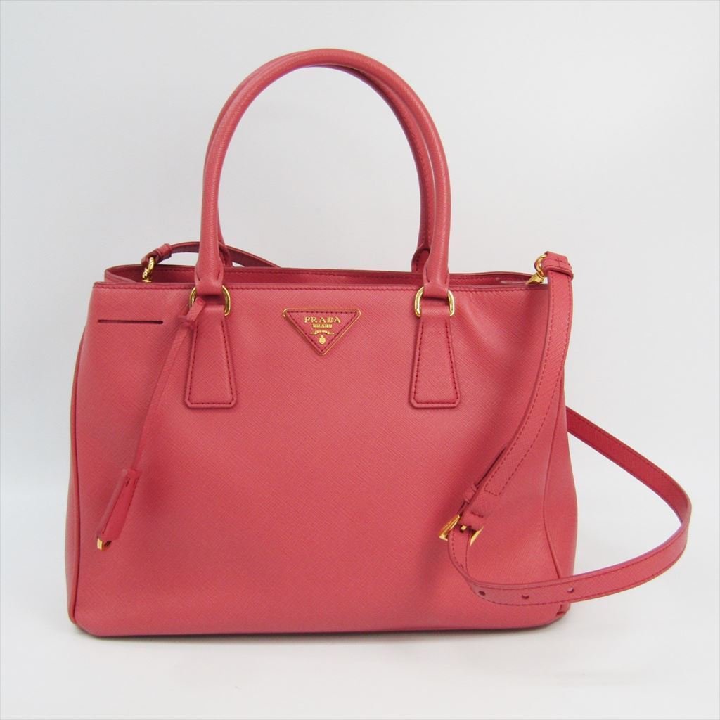 Prada Pink  Saffiano Leather Gardener's Tote Medium (SHA-11186)