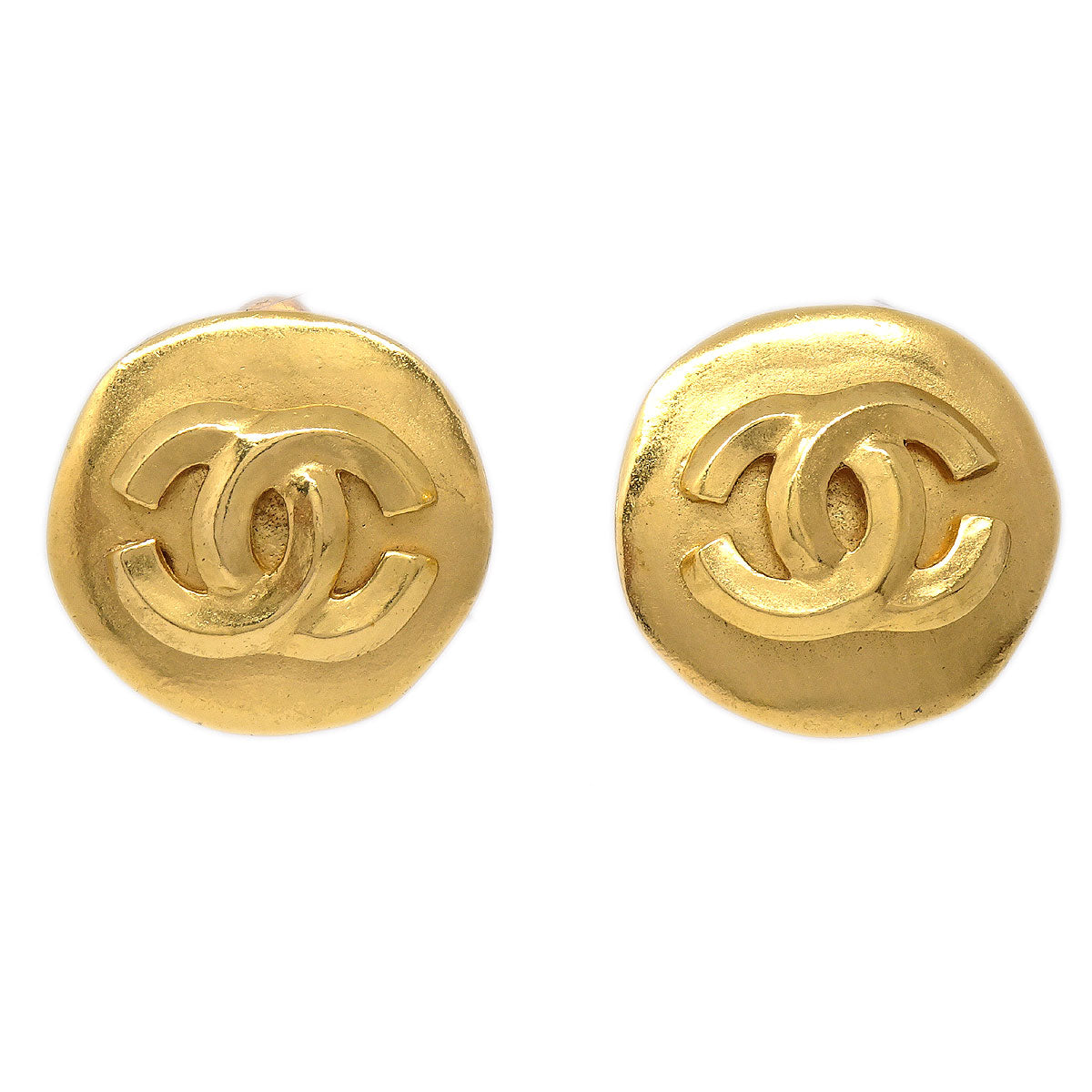 CHANEL 1996 CC Earrings Medium 03524