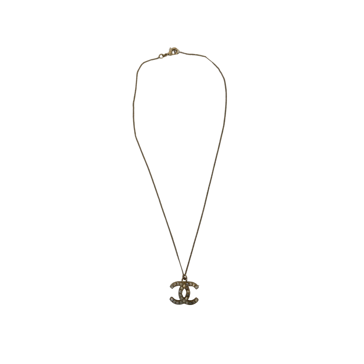 CHANEL CC Necklace Gold Plated