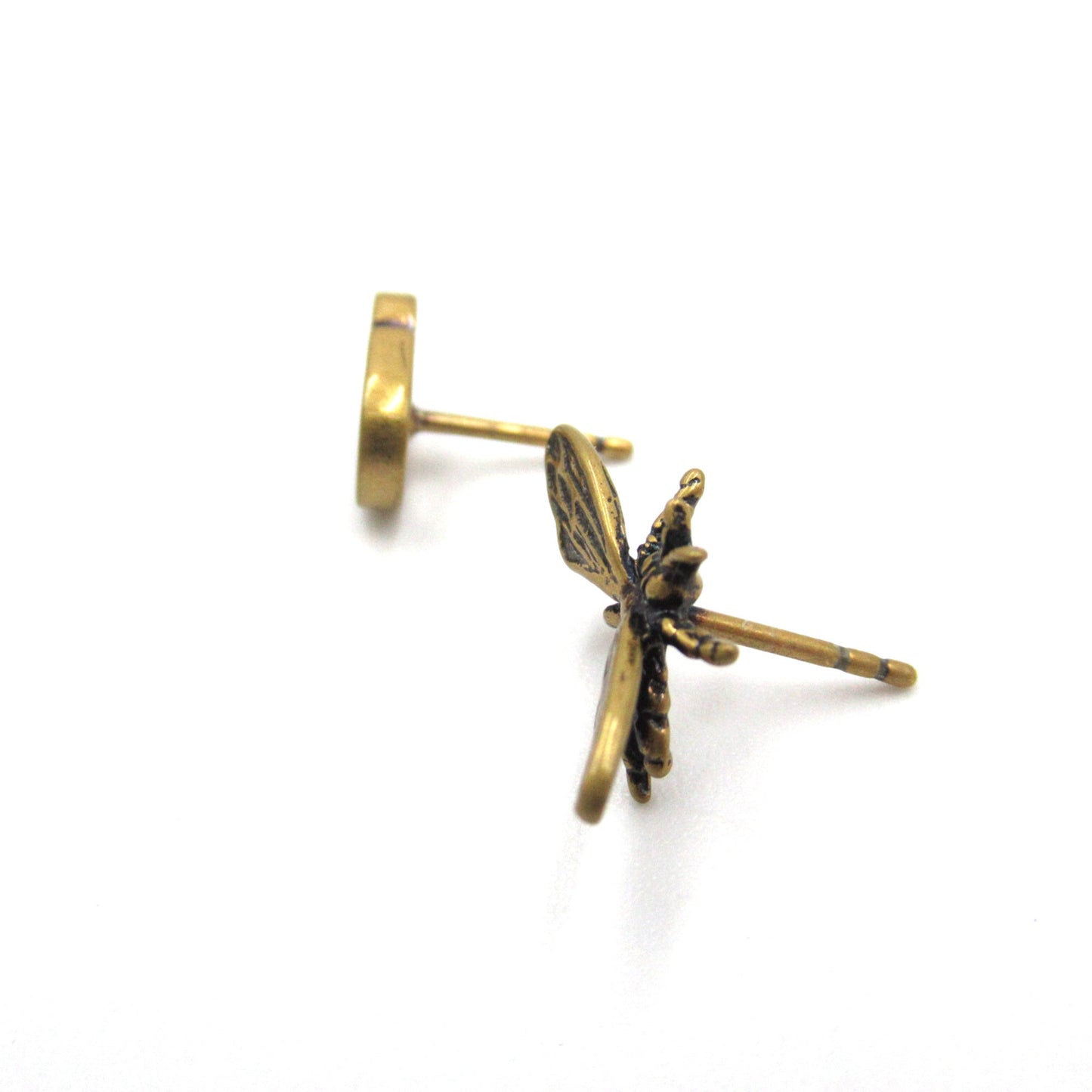 Dior Bee motif bee logo Pierced earrings Gold Gold Plated Gold