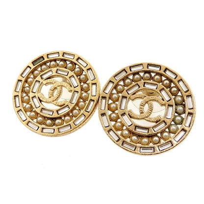 CHANEL Coco Round Ladies Earrings GP