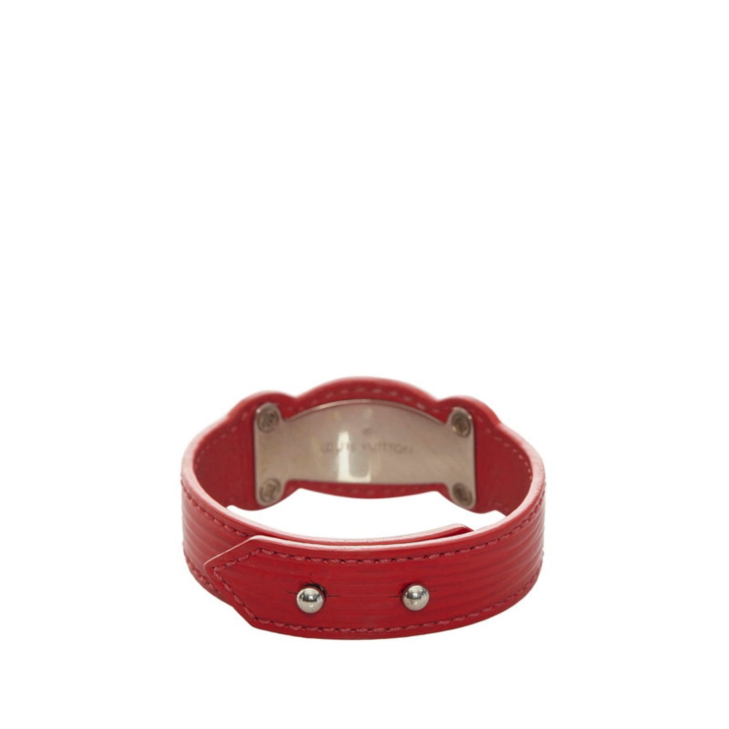 louis vuitton epi bracelet red leather ladies