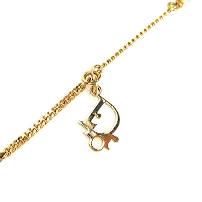 CHRISTIAN DIOR Necklace Metal Gold Women's