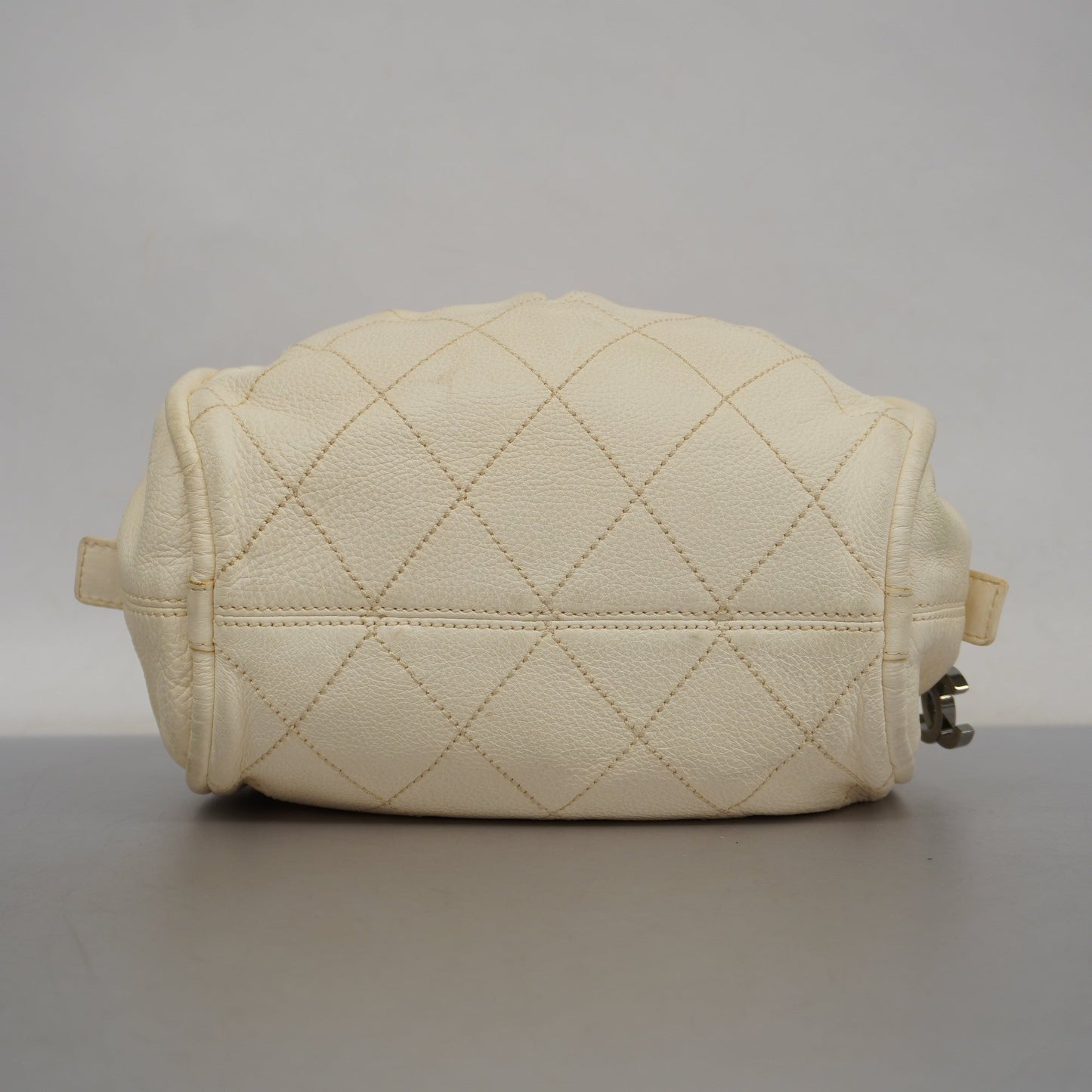 CHANEL   Wild Stitch Handbag Women's Leather Handbag Ivory