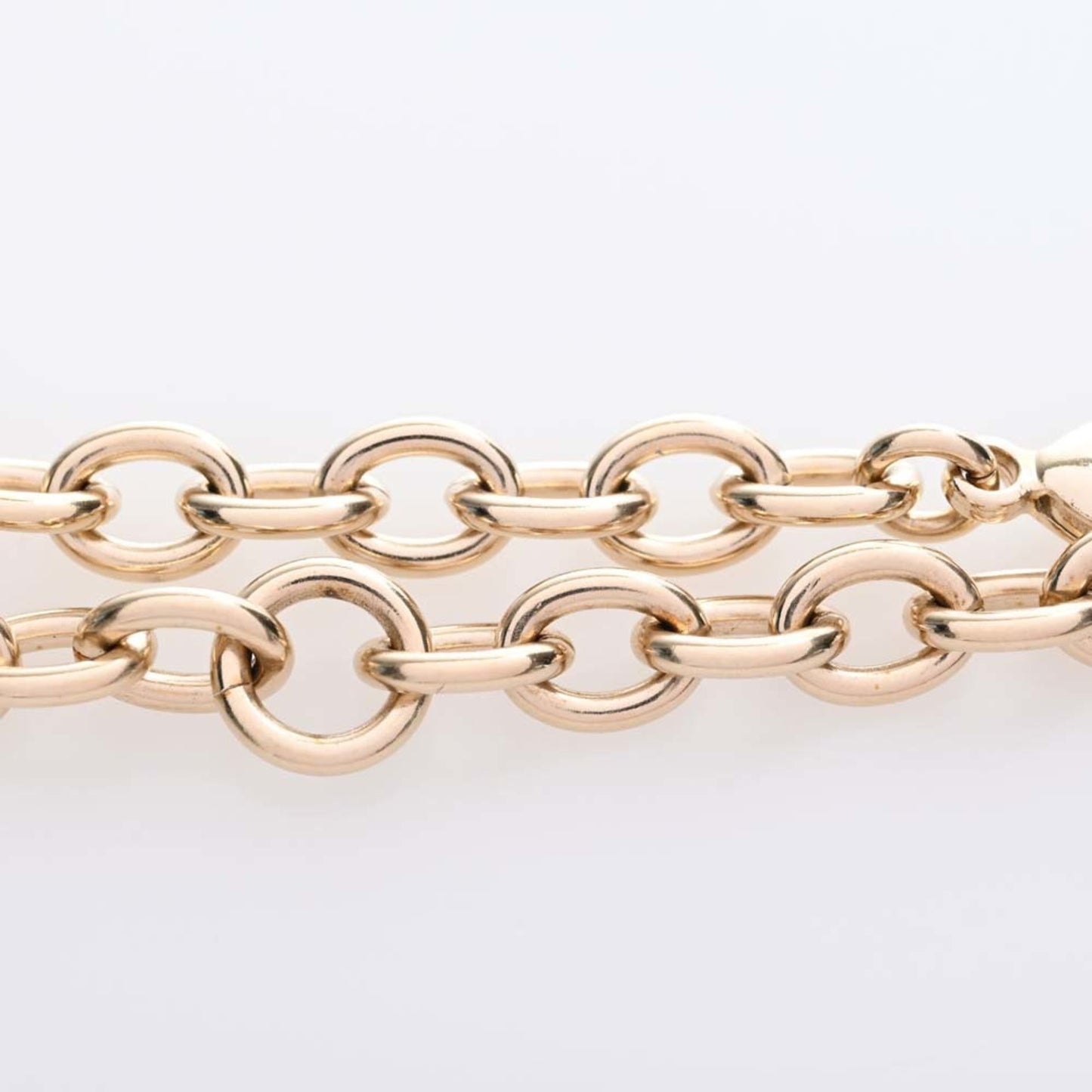 CHANEL Heart here mark bracelet B22 B gold ladies