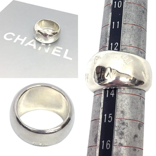 Chanel silver ring SV925 day size about 13 00V