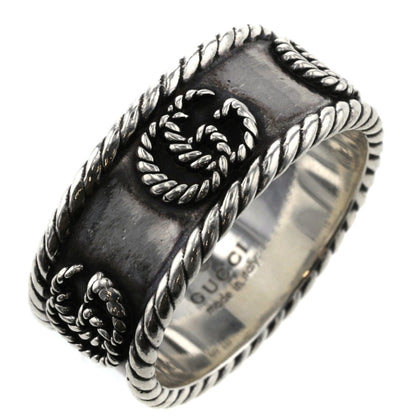 Gucci Ring Double G Twist 627729 J8400 0701 Silver 925 No. 15 Ladies GUCCI