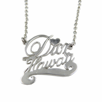 Christian Dior Metal Silver Necklace 0053Christian