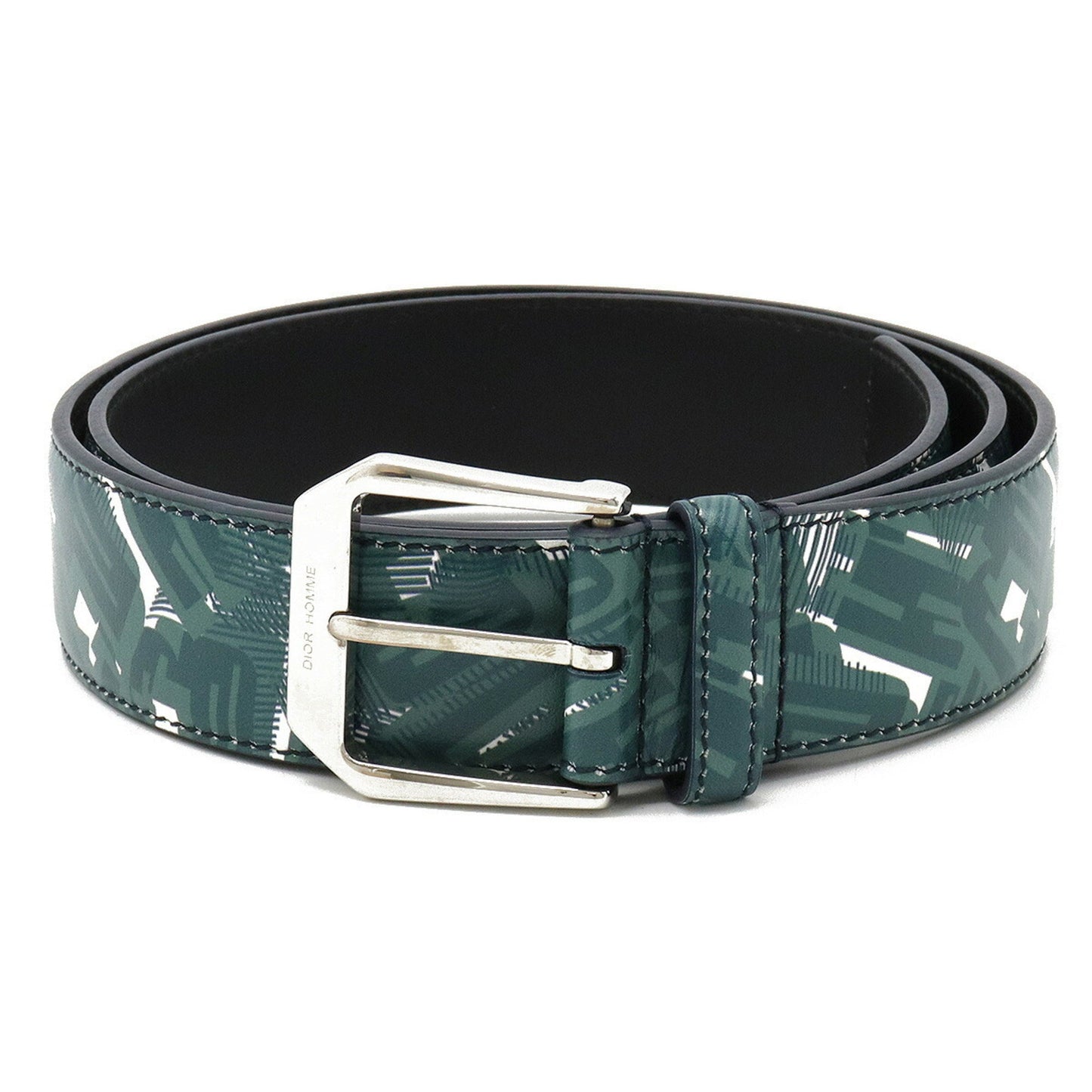 CHRISTIAN DIOR DIOR HOMME Homme belt leather green multicolor