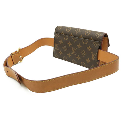 Louis Vuitton Monogram S Lock Belt Pouch GM Waist Body Bag Hip #95 M68550