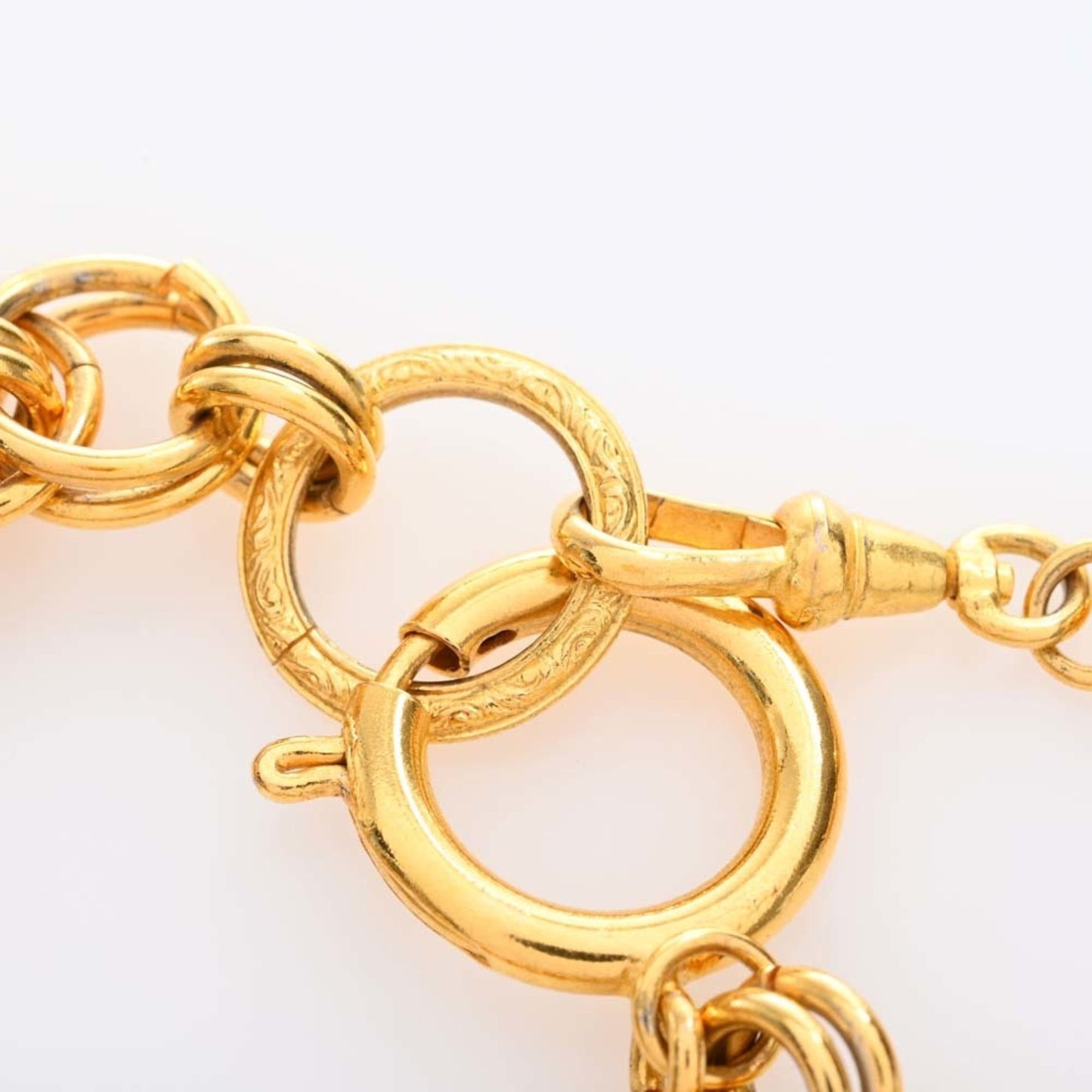 CHANEL Mademoiselle Chain Bracelet Gold Ladies